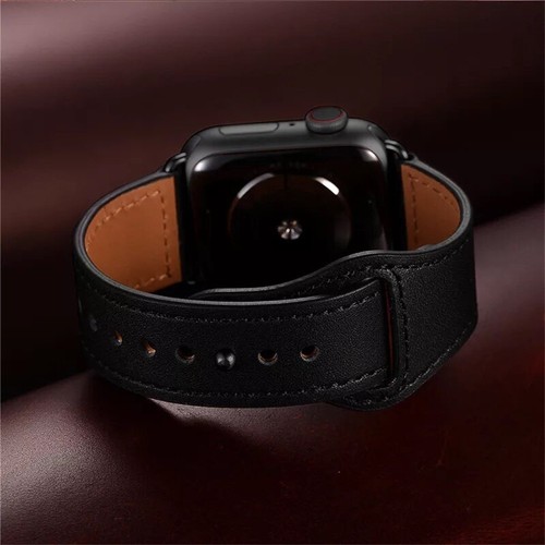 Genuine Leather Apple Watch Band For iWatch Series 8 7 6 5 4 38/40/41/42/44/45