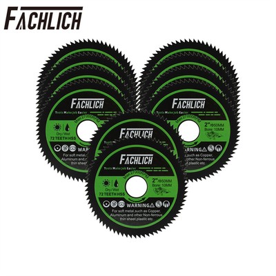 10pcs 50mm/2'' Diamond HSS Saw Blade Steel Mental Aluminum Board Cutting Disc