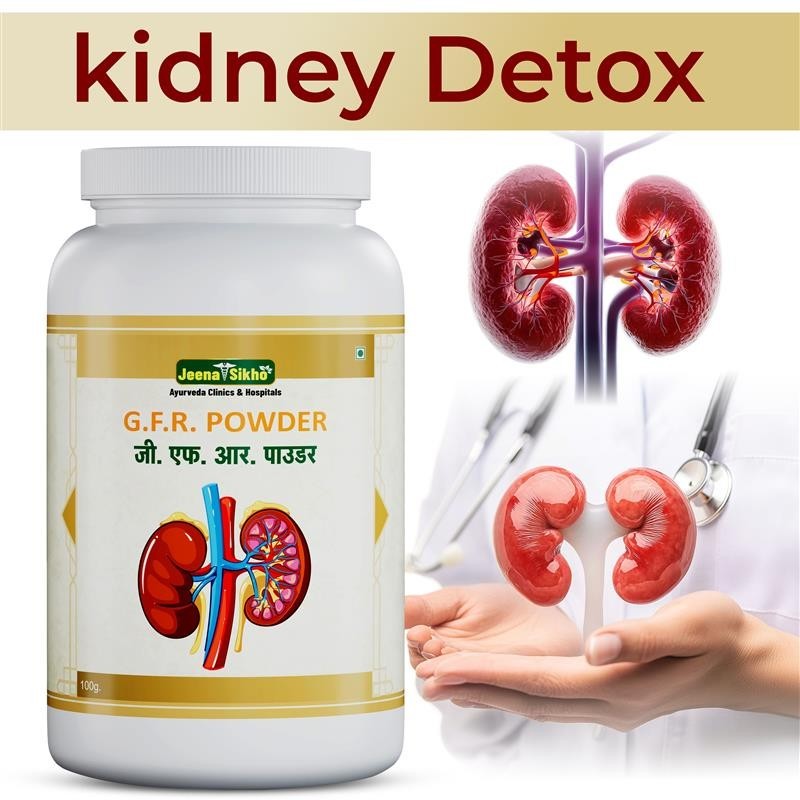 Jeena Sikho G.F.R. Kidney Detox Powder 100g, Ayurvedic Herbal Health Supplement