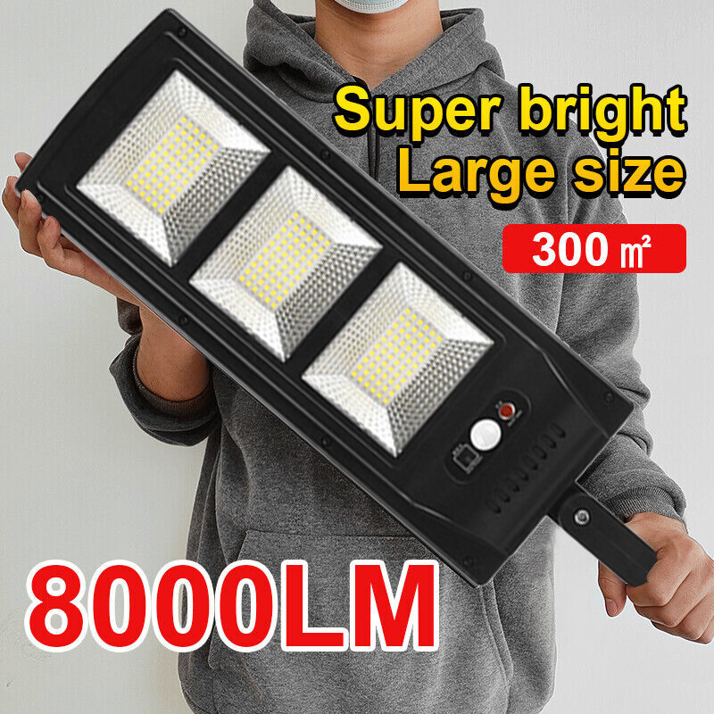 Commercial Solar Street FloodLight LED Light Outdoor Area Dusk To Dawn Wall Lamp