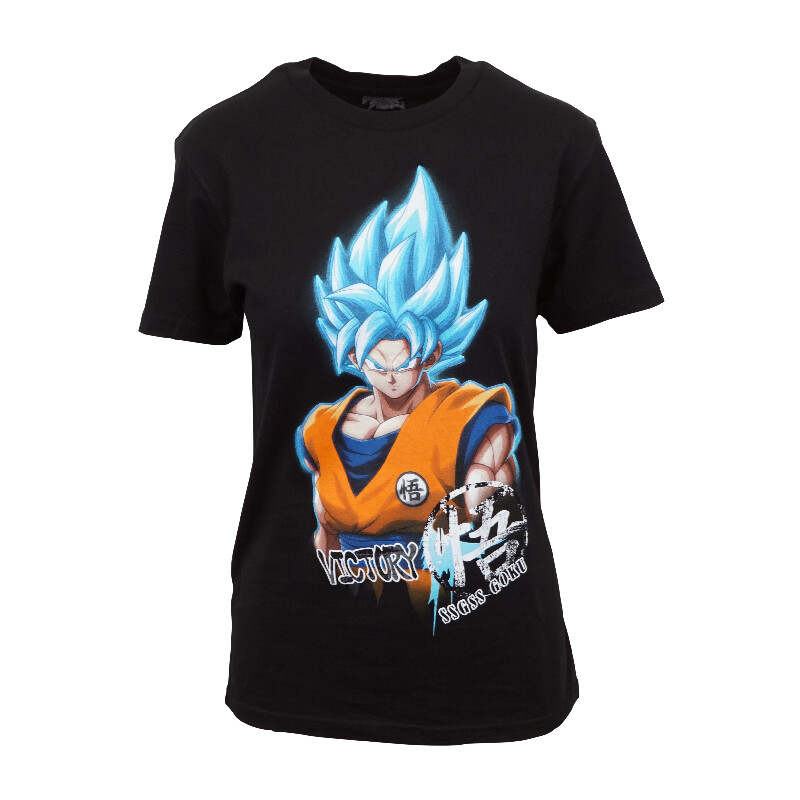

ЖЕНСКАЯ ЧЕРНАЯ ФУТБОЛКА DRAGONBALL FIGHTER С ГРАФИКОЙ, Black
