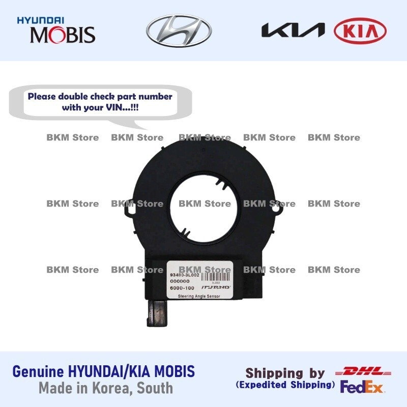 Genuine 93480 3L002, 3L001, 1J000 Steering Angle Sensor for