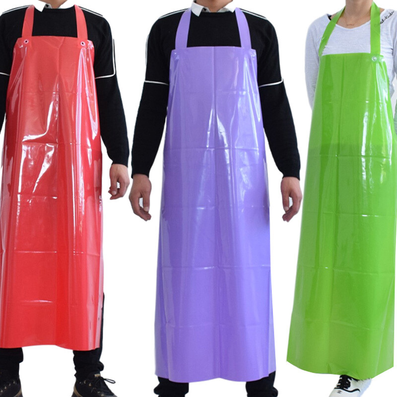 Unisex PVC Schürze Wasserfest Küche Reinigung Angeln Zuhause Arbeit Uniform Neu