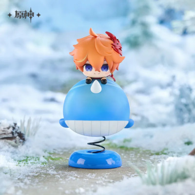 Official Mihoyo Genshin Impact Tartaglia Q-Version PVC Figure Model Toy Gift