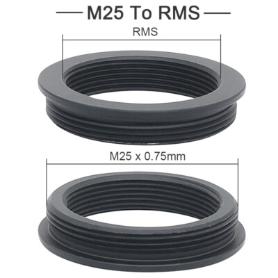 Male M25/M26/M27/M32 To Female RMS Thread Microscope Objective Lens Adapter Ring