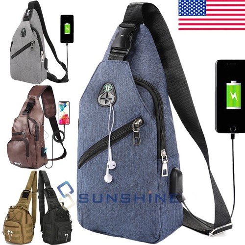 Anti Theft Waterproof Travel Shoulder Bag Earphone Port