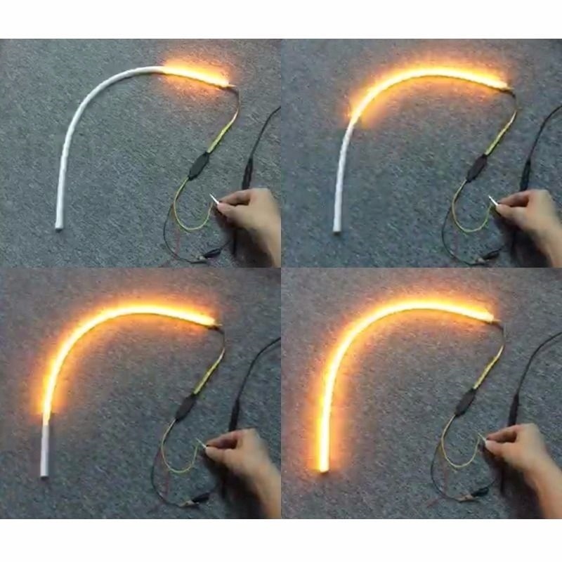 Sequential LED Strips Turn Signal Indicator Switchback DRL Daytime