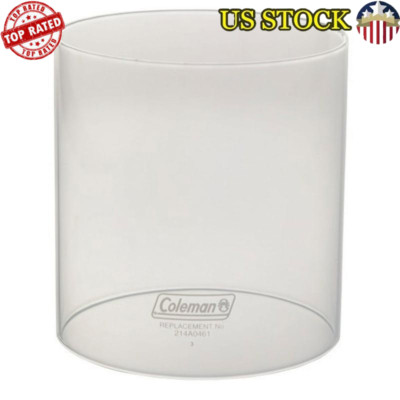 Coleman Lantern Replacement Globe Clear Glass Windproof Optimal Illumination New