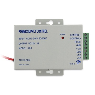 DC12V 3A Power Supply Controller Door Access System Accessories for Door Access
