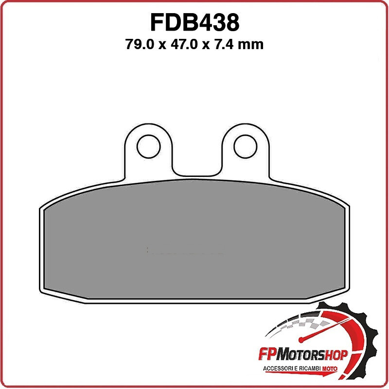 PASTIGLIE FRENI PER MOTO FDB438P APRILIA ETX 125 86>97 SCARABEO 200 01>07