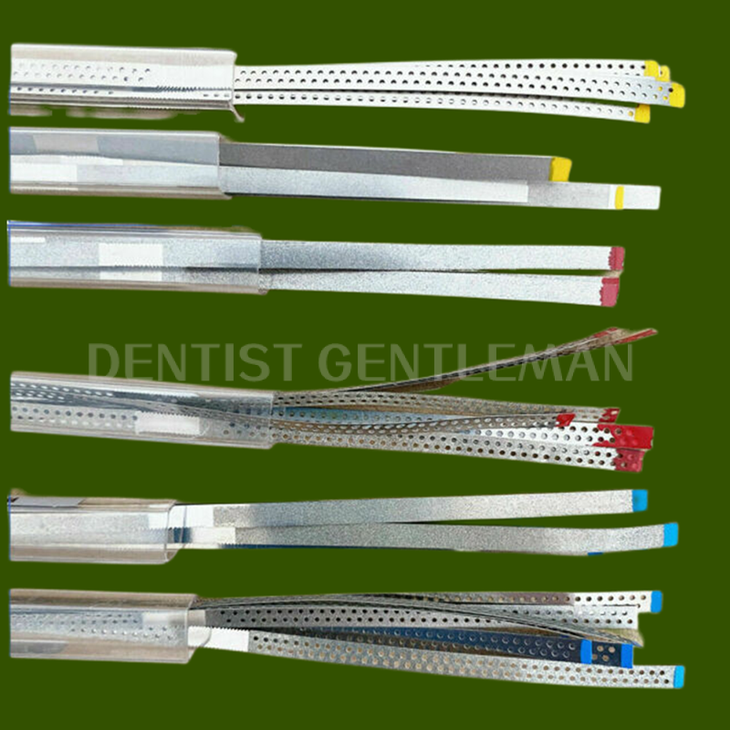 New Dental Single Side Diamond Polishing Finishing Strips Metal Polishing Sands