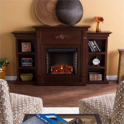 With Bookcases In Espresso