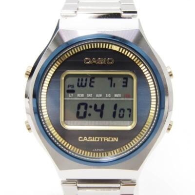 Pre-owned Casio Tron 50th Anniversary Trn-50ss-2ajr Watch Digital Blue Silver