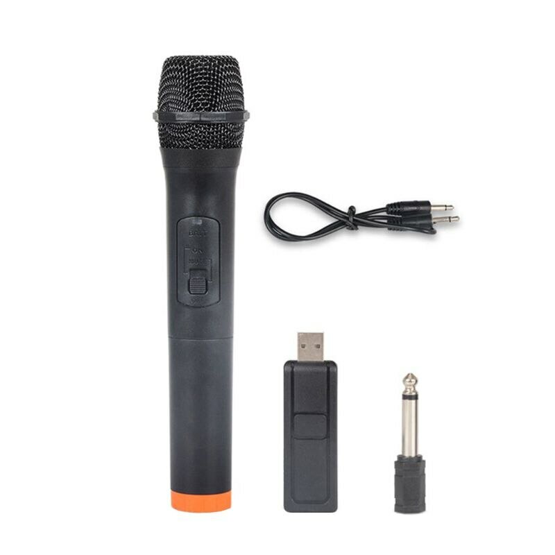 Microfono Wireless Mk-V10 Con Ricevitore Usb Per Karaoke cir