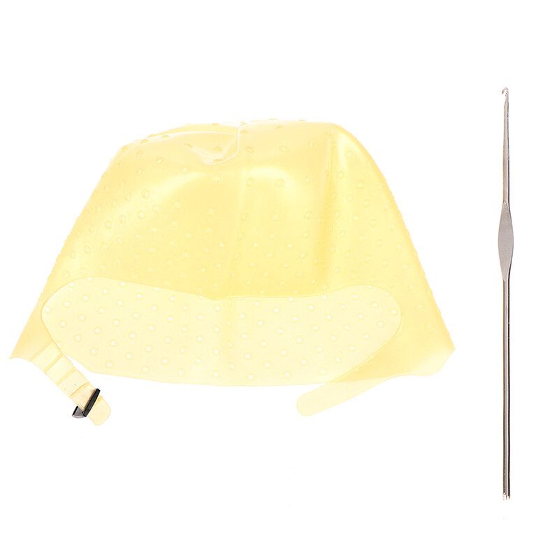 Silicone Reusable Hair Coloring Highlighting Dye Cap Styling Tools With Nee-AA