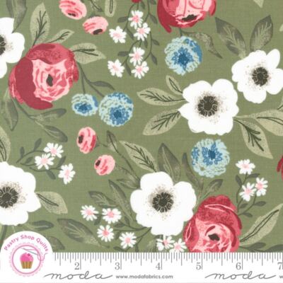 Moda LOVESTRUCK 5190 17 Green Fern Floral LELLA BOUTIQUE Quilt Fabric