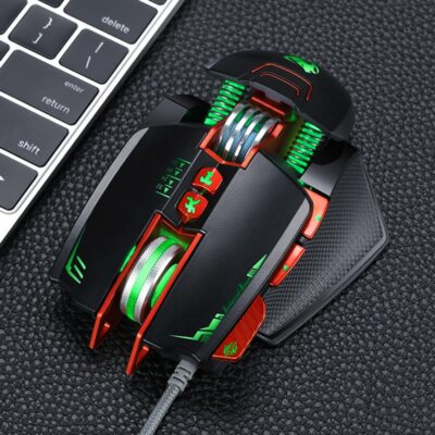 Gamer Gaming Mouse USB Wired Macro Programmable 3200D F/S Custom 8 Button Mice
