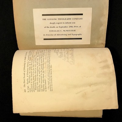 First Decade of Printing in the Royal Province of South Carolina by McMurtrie