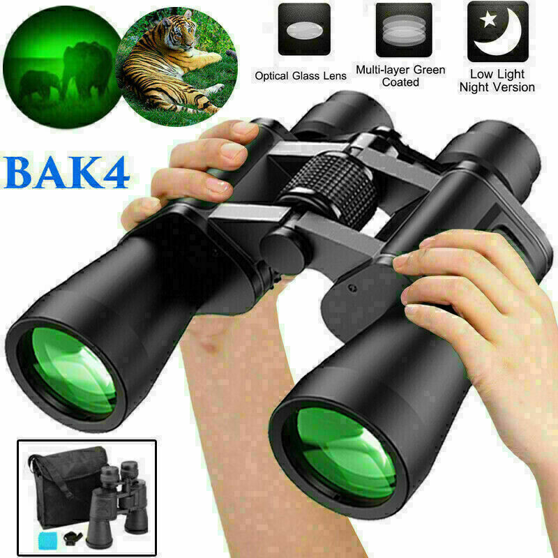180x100 High Power Military Binoculars Day/Night BAK4 Optics Waterproof Camping~