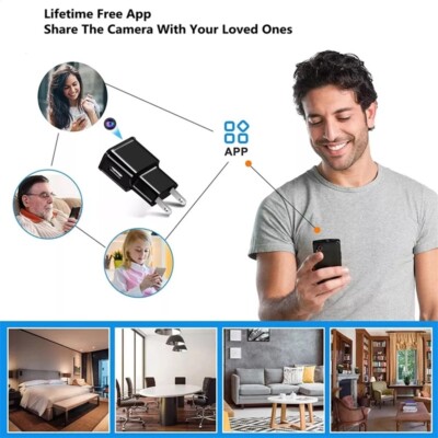 Mini 1080HD Hidden Spy Cam Motion Detection Home Security Surveillance Camera