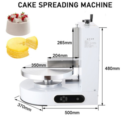 110V 4-12'' Cake Cream Spreading Coating Smearing Machine Automatic Cake White