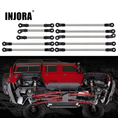 INJORA 1/10 RC Chassis Stainless Steel Link Linkage Plastic Rod for Traxxas TRX4