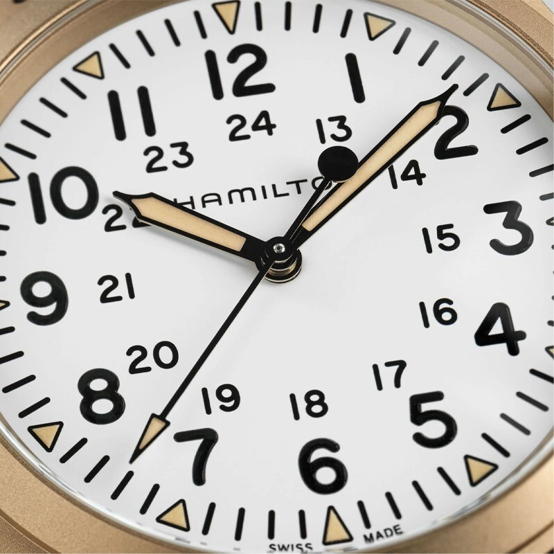 Pre-owned Hamilton Khaki Field 38mm Mechanical Bronze Case Men's Watch H69459510