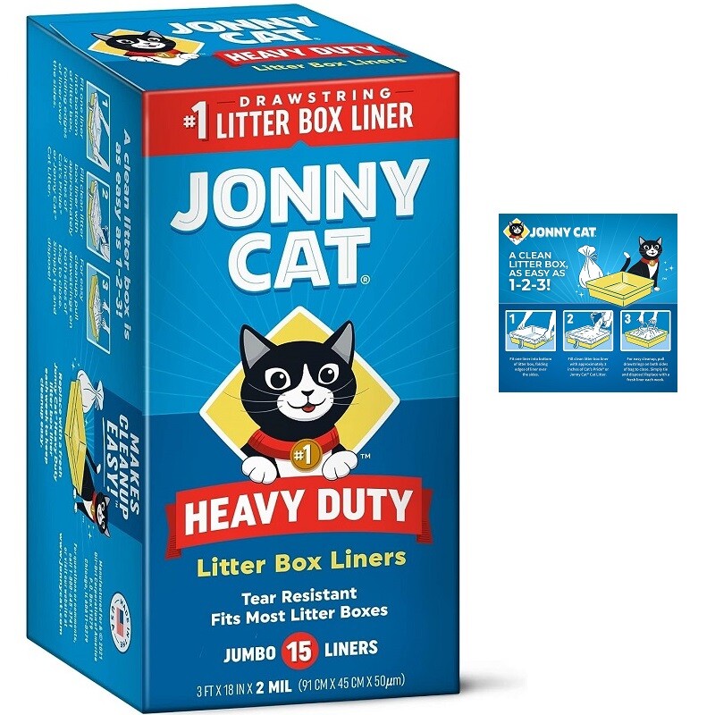 Liners Heavy Duty Jumbo Tear Resistant Drawstring 15 Count