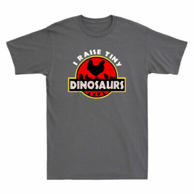 Chicken Farmer Raise Funny Novelty Tee Lover T-Shirt Dinosaurs Gift Tiny Men's I