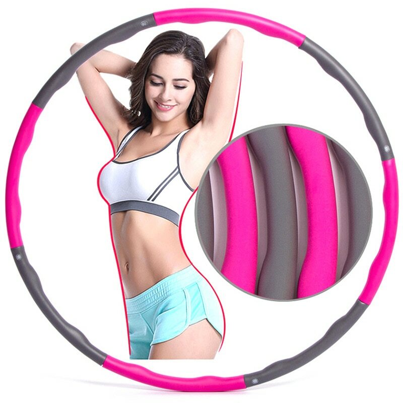 Hula Hoop Reifen 8 Segmente Abnehmbarer Hoola Hoops Fitness Sport Bauchtrainer
