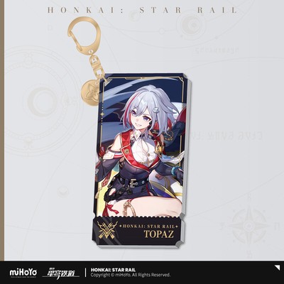 miHoYo Honkai: Star Rail Keychain Original Keyring Acrylic The Hunt Dr. Ratio