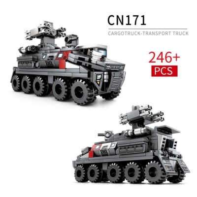 246pcs The Wandering Earth Cargo Transport Truck Building Block Model Bricks Toy