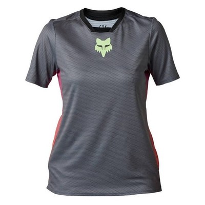 Fox MTB Trikot SS Defend Race Damen Kurzarm Jersey Mountainbike Fahrrad Shirt