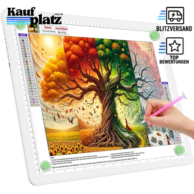 Leuchttisch A3 Ultrahell LED Lichtplatte zum Nachzeichnen Zeichnen Tattoo Weiß