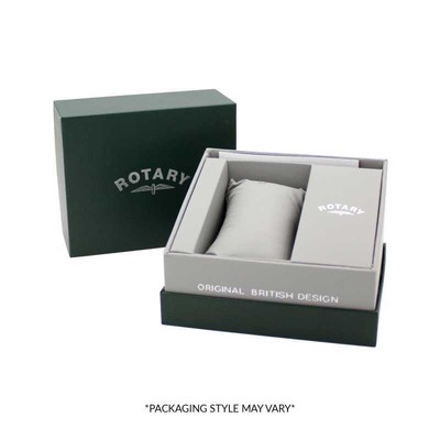 Pre-owned Rotary Contemporary Quartz (40mm) Green Sunray Dial / Stainless Steel