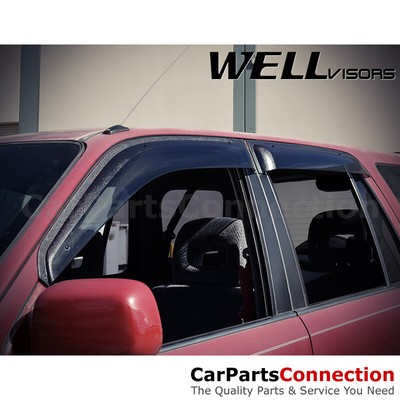 WellVisors Window Visors 97-01 For Honda CRV Side Deflectors Clip-on Series