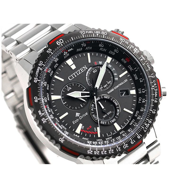 Pre-owned Citizen Promaster Sky Cb5001-57e Eco-drive Radio Watch Direct Flight From Japan