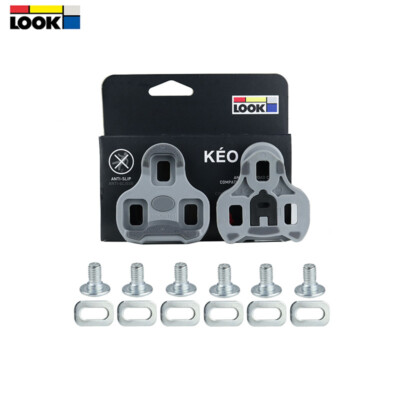 LOOK KEO New Anti-Slip Road Bike Cleats Grip Black 0˚ Grey 4.5˚ Red 9˚ Float