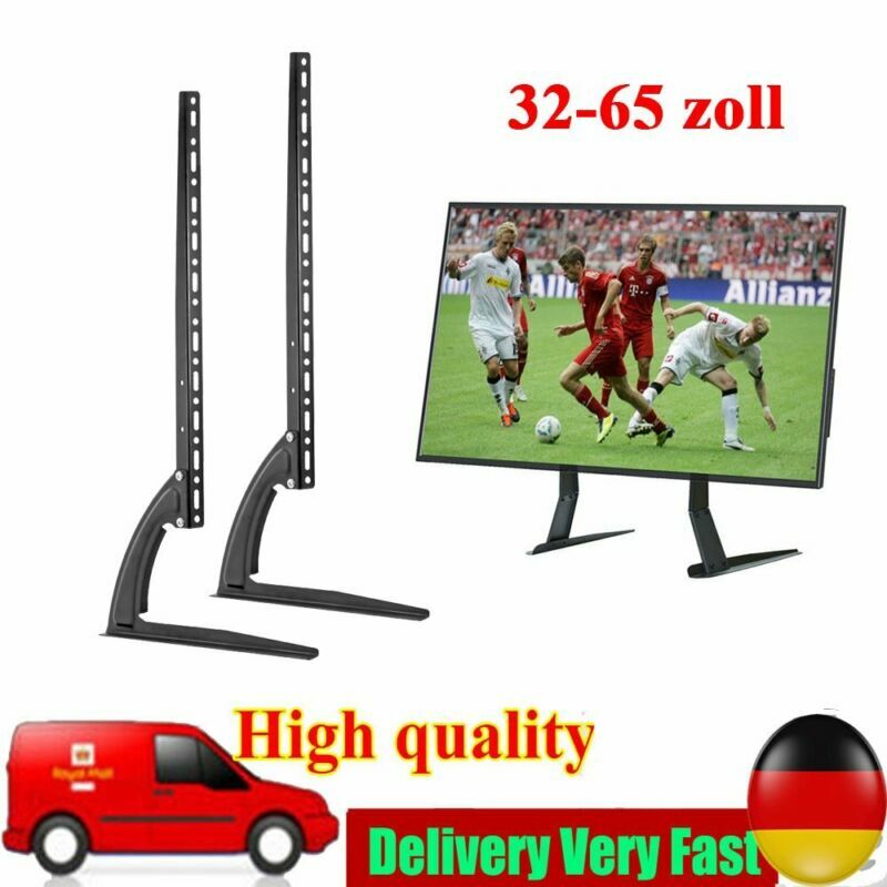 Universal TV Ständer für LCD LED 32-65 Zoll Fernseher Tisch Standfuß Halterung