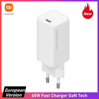 Xiaomi Cargador De Rápido Mi 65W USB tipo C Adaptador Tablet Pared Phone Casa
