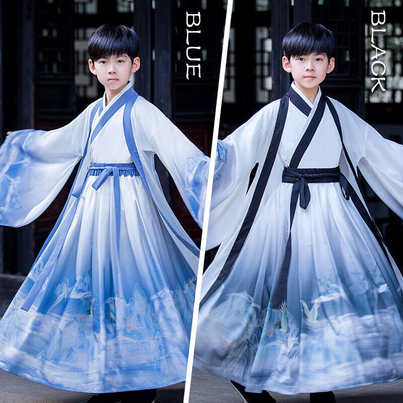 Boys Hanfu Tang suit Thin Children Martial Arts Chinese Styl