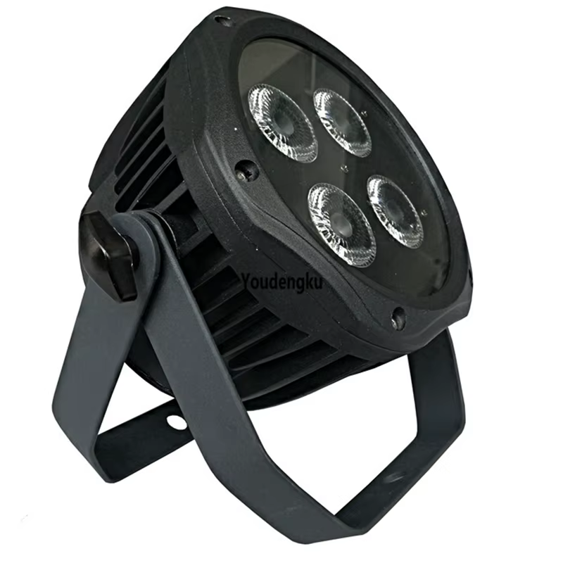 6 pieces Outdoor dmx par led 4x18w rgbwa uv mini slim par flat IP65 Outdoor DJ S