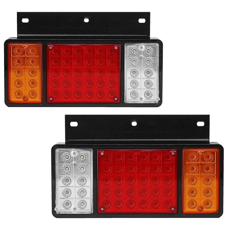 1 Pair Left + Right 24V LED Rear Tail Light For Isuzu Elf Truck NPR NKR NHR NLR