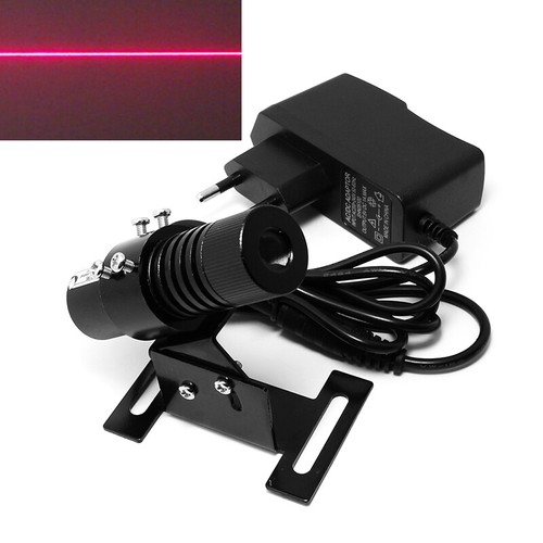 Adjusted Red Diode 650nm 100mw Laser Line Module 22x70mm w EU Adapter & Heatsink