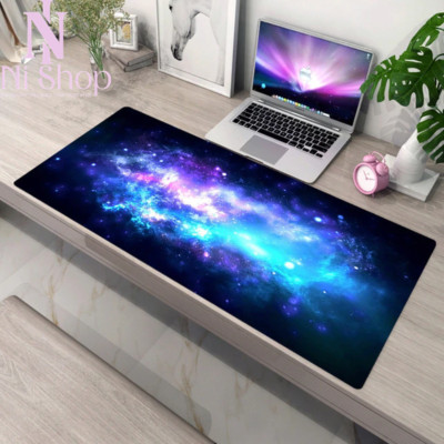 Extended Large Gaming Mouse Pad Starry Sky Keyboard Mouse Mat Desk Pads XXL Soft