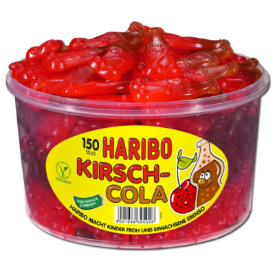 (4,25€/1kg) Haribo Kirsch-Cola, Fruchtgummi, 150 Stück