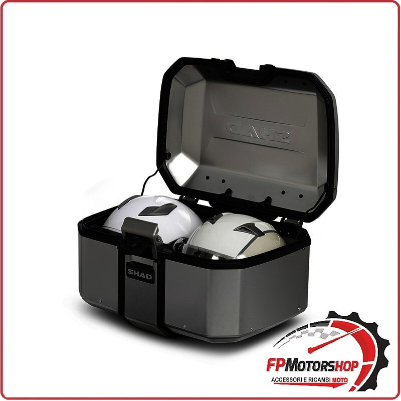BAULETTO PER MOTO SHAD TR55 ARGENTO LINEA TERRA D0TR55100 PIASTRA NON INCLUSA
