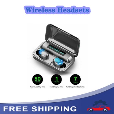 Waterproof TWS F9 Wireless Headset Bluetooth 5.0 Earphones Earbuds Headphones