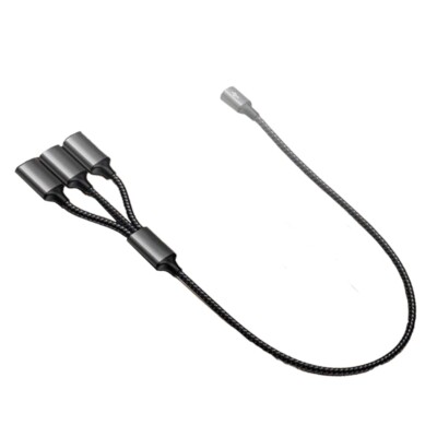 3 in 1 Type C Host Power Splitter USB C Adapter to USB OTG Male Female Cable