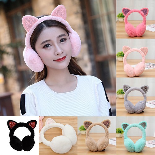 帽子 melt the lady logo earmuffs Logo Detail Ear Muffs In White Faux Fur | EGO US | EGO